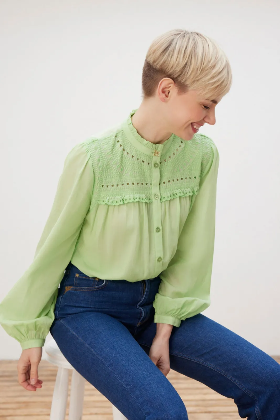 Fabienne Chapot Tootsie Light Green Blouse* Blouses, Shirts & Statement Tops