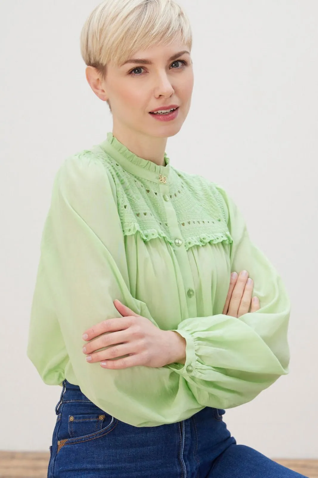 Fabienne Chapot Tootsie Light Green Blouse* Blouses, Shirts & Statement Tops