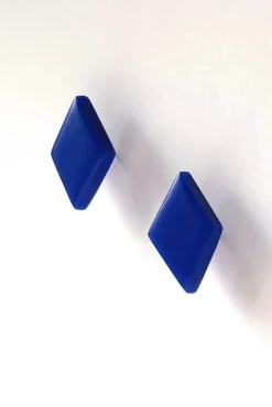 Hattie Buzzard Gaia Cobalt With Black Beads 2-in-1 Earrings* Earrings