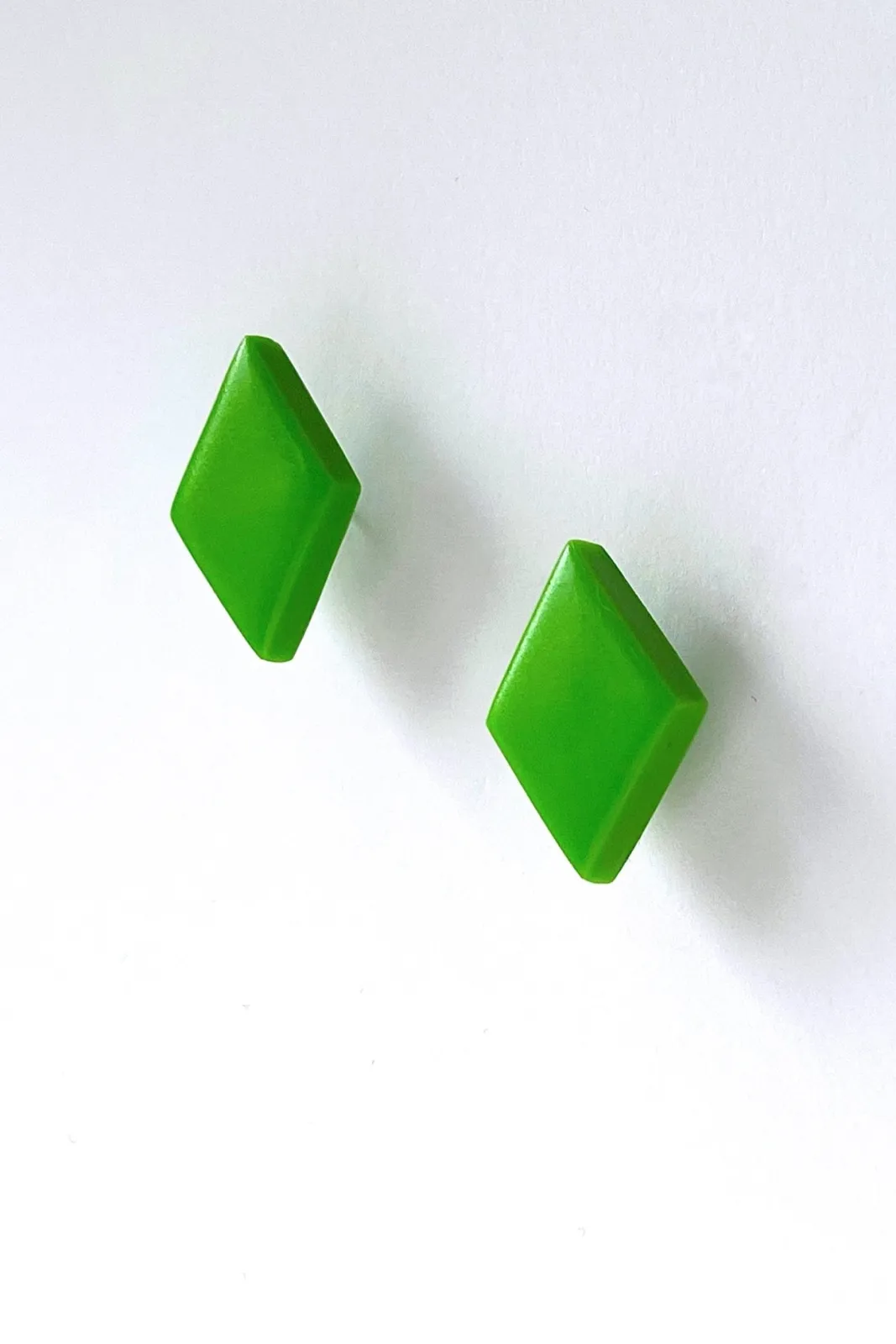 Hattie Buzzard Gaia Spring Green With Black Beads 2-in-1 Earrings* Earrings