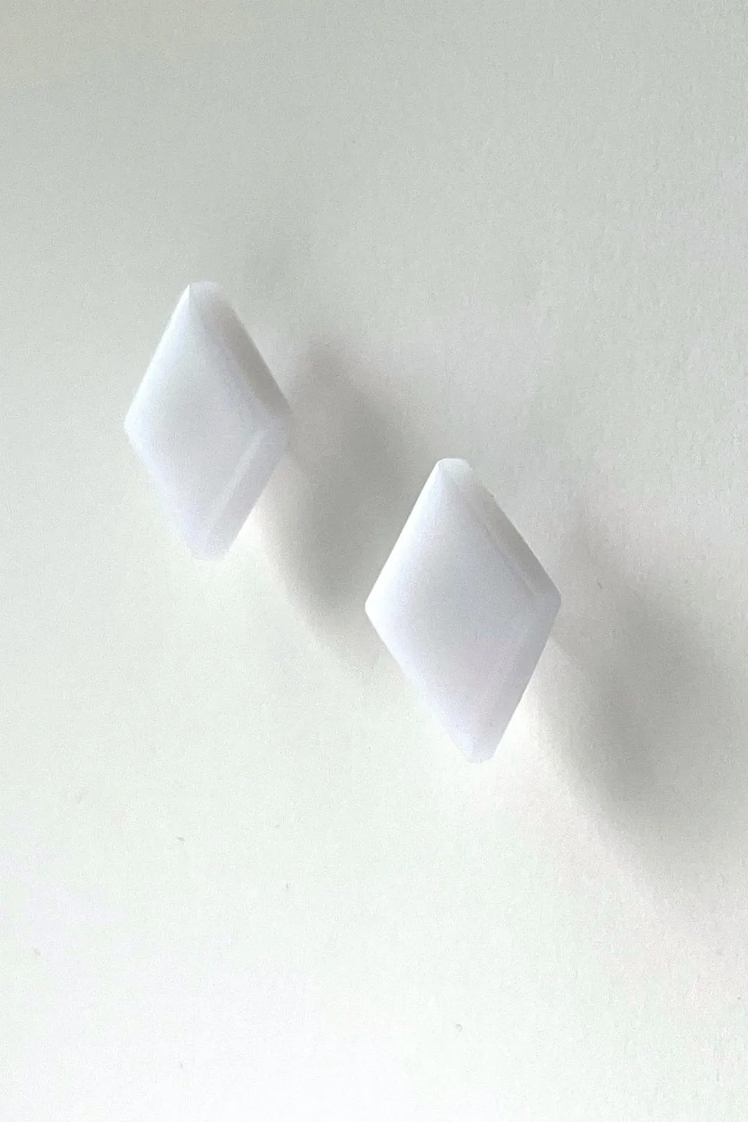 Hattie Buzzard Gaia White With Black Beads Dangle Earrings* Earrings