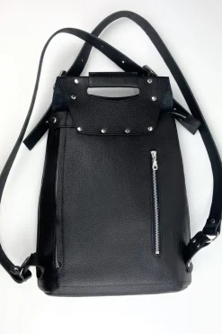 Coco Barclay Georgie Black Italian Leather Rucksack* Bags