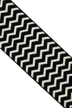 Ingmarson Chevron Wool & Cashmere Black Scarf* Scarves & Shawls