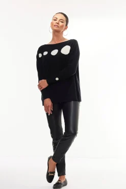 Jacynth London Neo Black Jumper* Knitwear & Sweatshirts