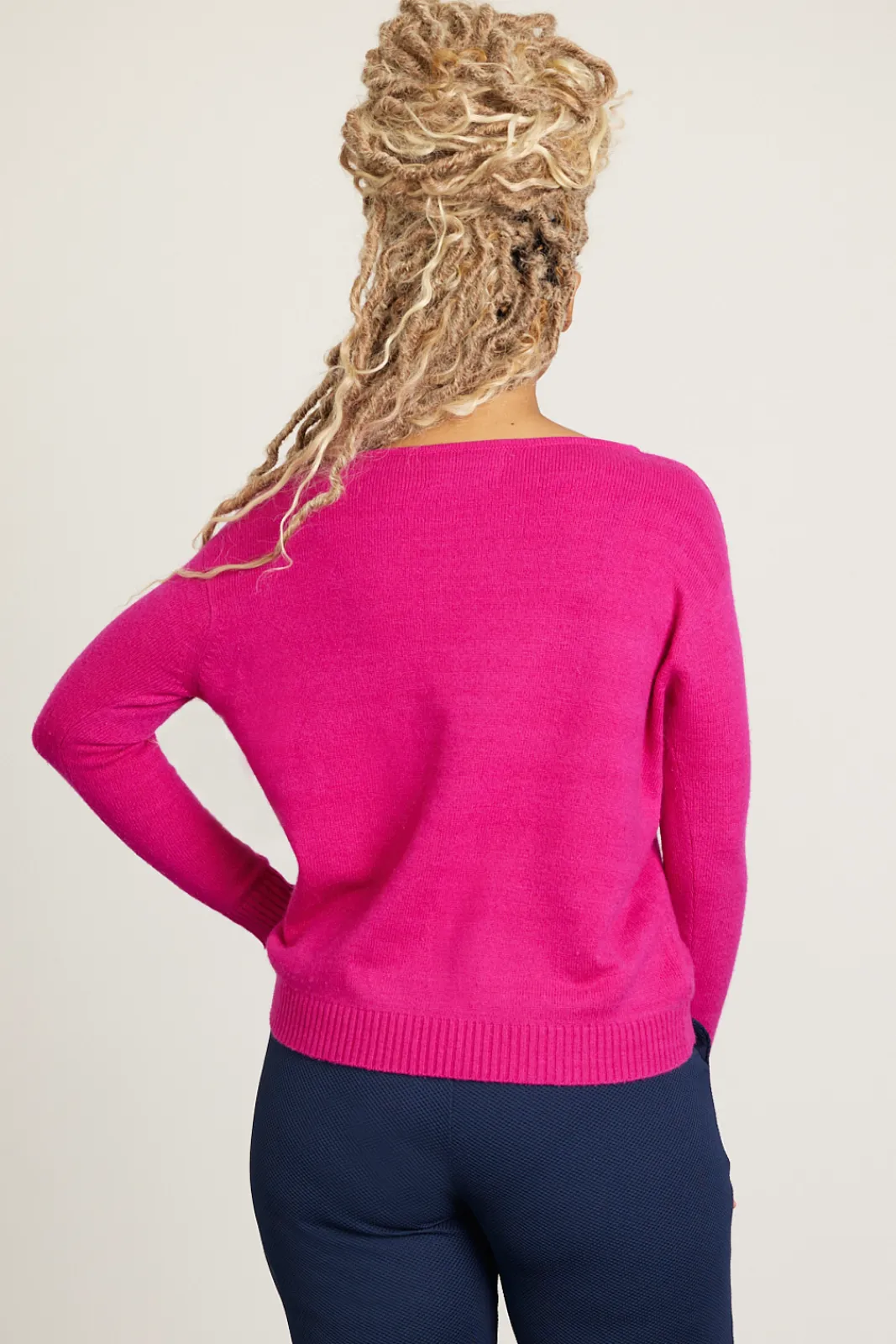 Jacynth London Neo Pink Jumper - 15% Proceeds Donated To Breast Cancer UK* Knitwear & Sweatshirts