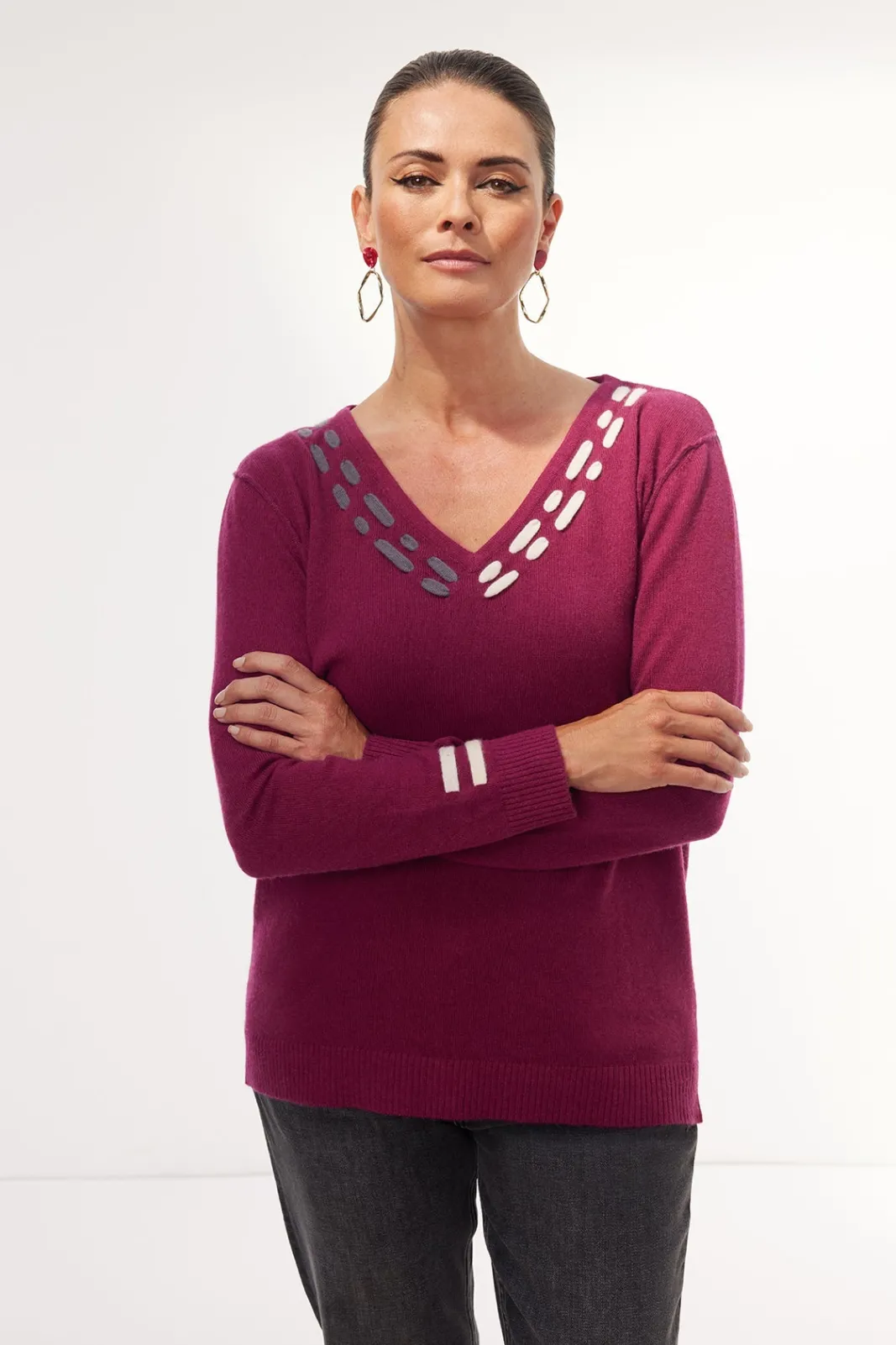 Jacynth London Regina Berry Jumper* Knitwear & Sweatshirts