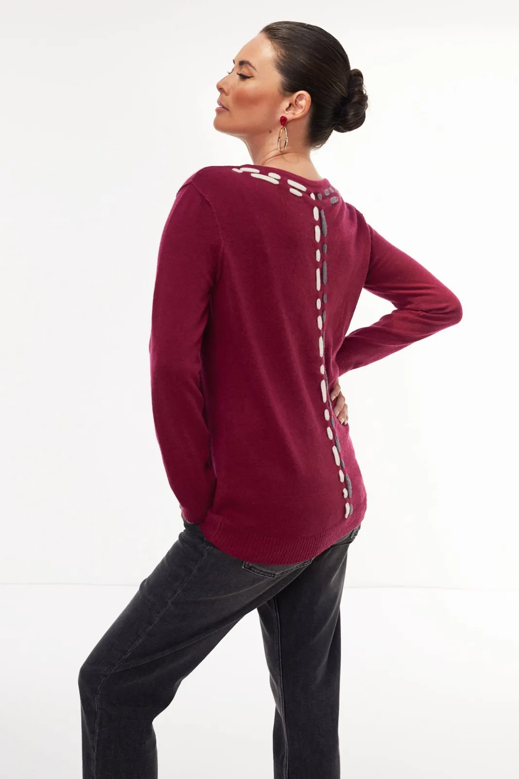 Jacynth London Regina Berry Jumper* Knitwear & Sweatshirts