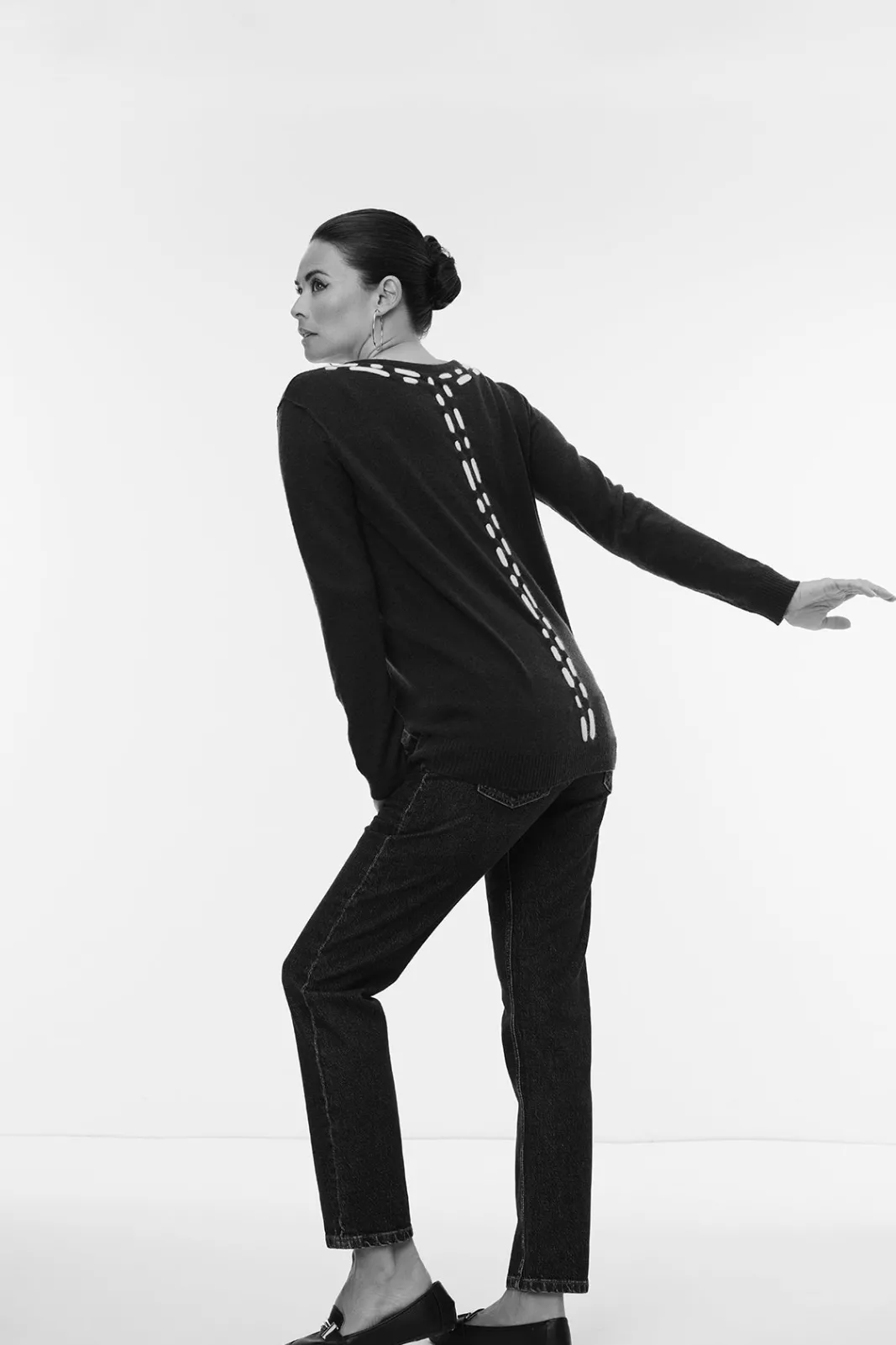 Jacynth London Regina Navy Jumper* Knitwear & Sweatshirts