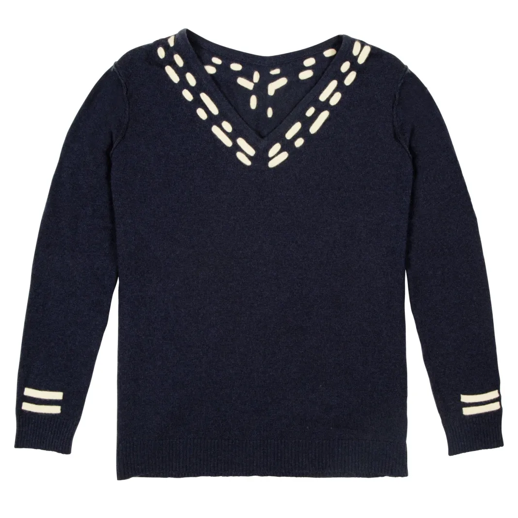 Jacynth London Regina Navy Jumper* Knitwear & Sweatshirts