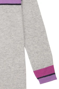 Jacynth London Theia 100% Cashmere Grey Striped Jumper* Knitwear & Sweatshirts