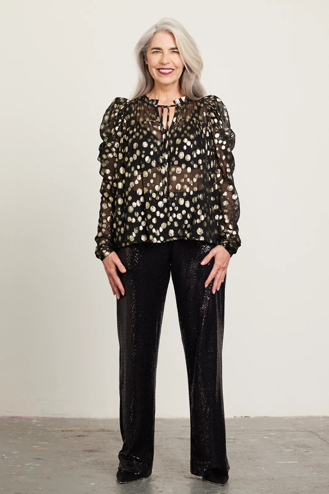 Jeff Rihana Black Sequin Trousers* Skirts & Trousers