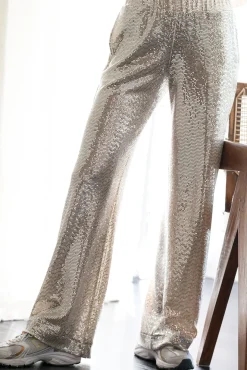 Jeff Rihana Silver Sequin Trousers* Skirts & Trousers