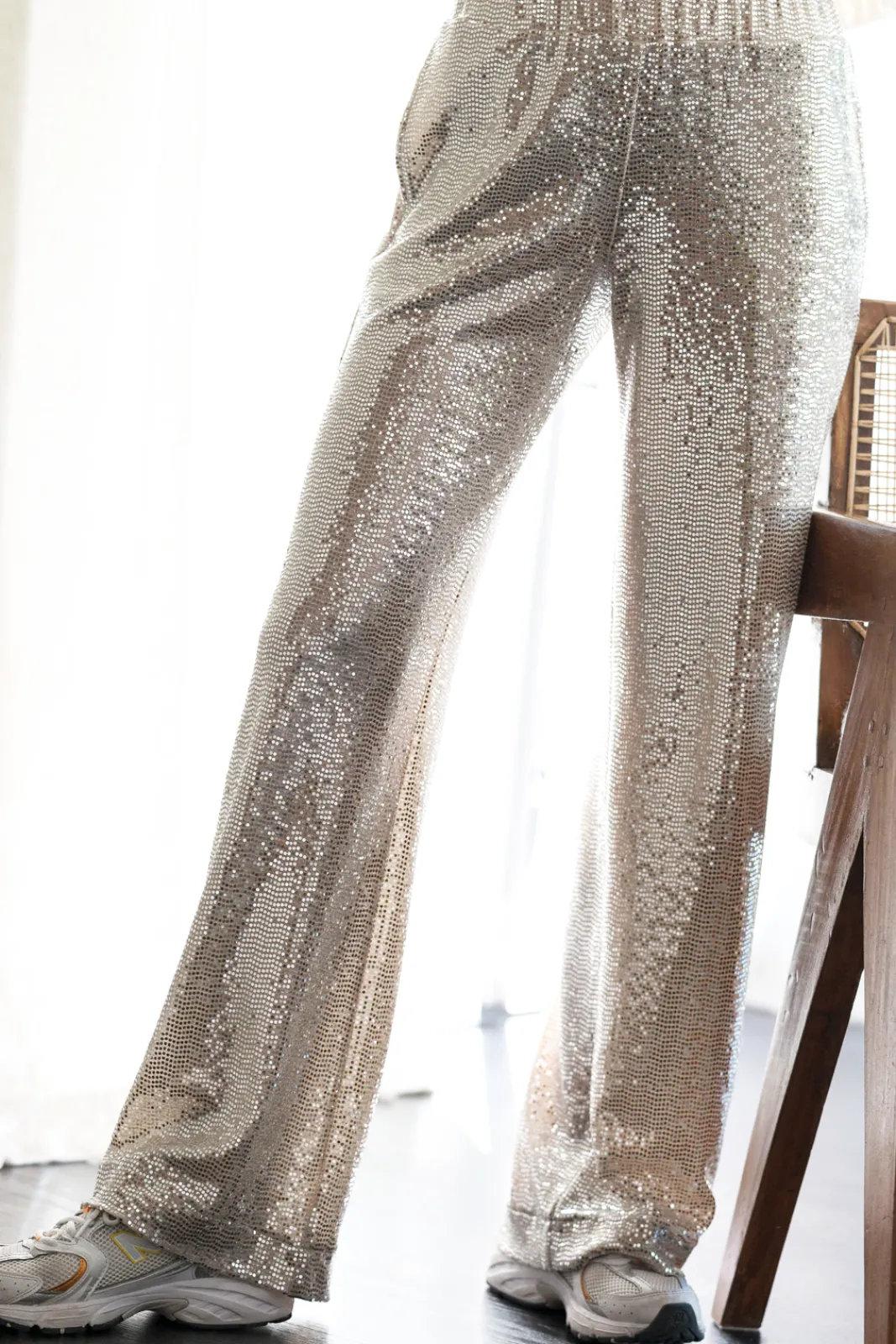 Jeff Rihana Silver Sequin Trousers* Skirts & Trousers