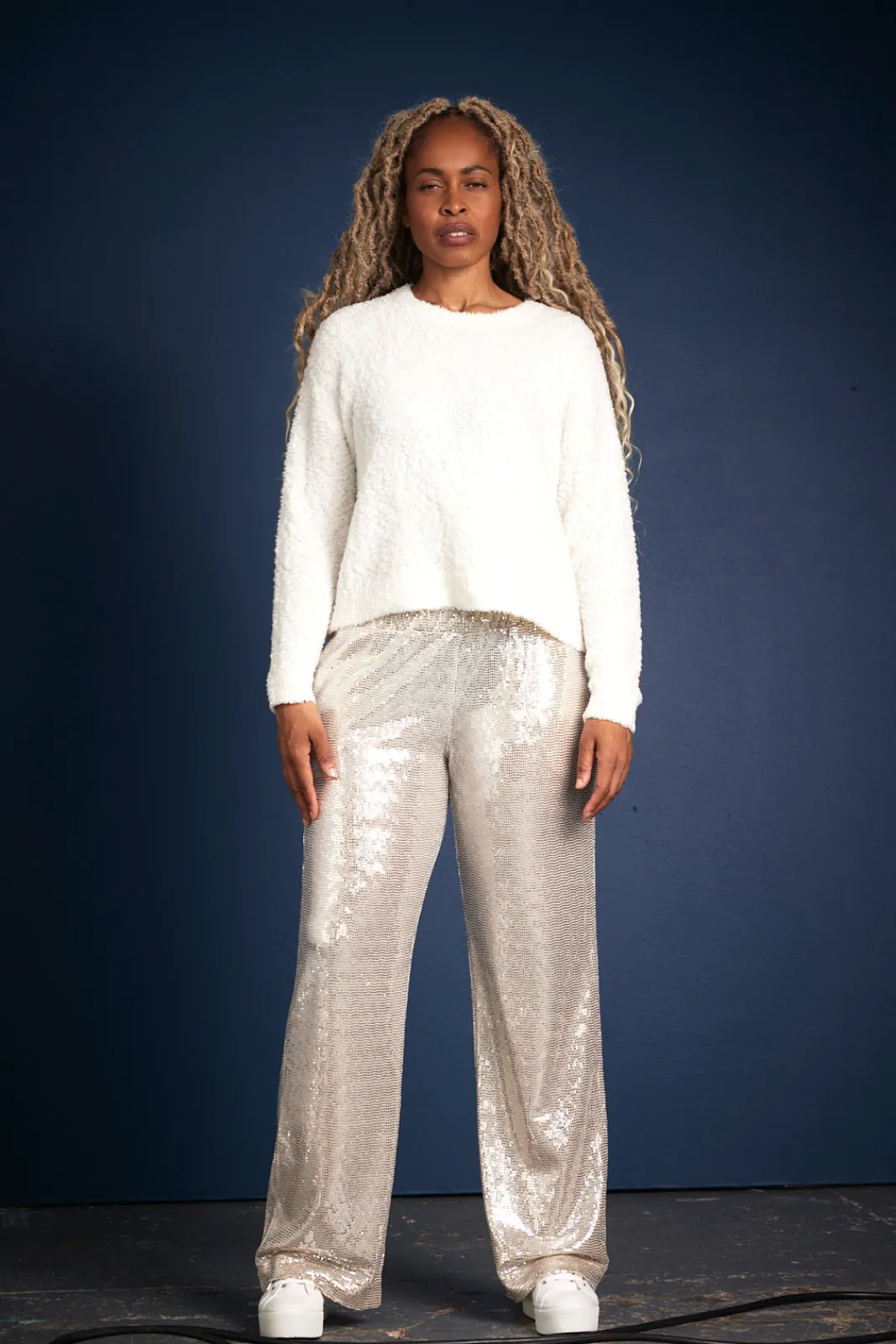 Jeff Rihana Silver Sequin Trousers* Skirts & Trousers