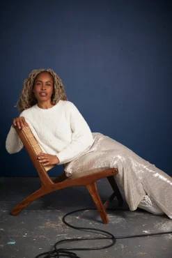 Jeff Rihana Silver Sequin Trousers* Skirts & Trousers