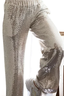 Jeff Rihana Silver Sequin Trousers* Skirts & Trousers