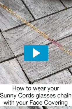 Sunny Cords 24k Gold Plated Rainbow Tourmaline Glasses Chain & Bracelet* Glasses Chains|Glasses Chains