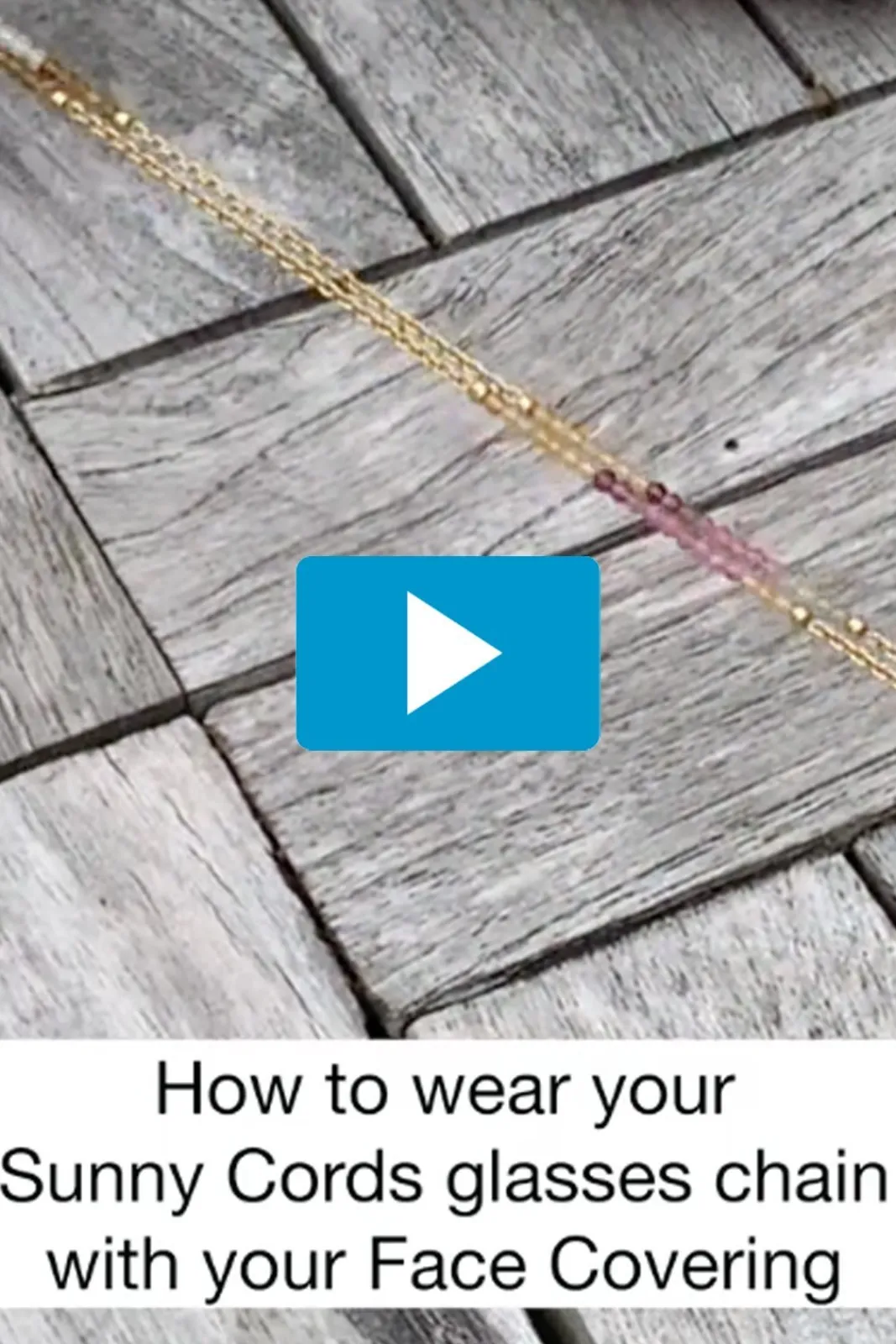 Sunny Cords 24k Gold Plated Rainbow Tourmaline Glasses Chain & Bracelet* Glasses Chains|Glasses Chains