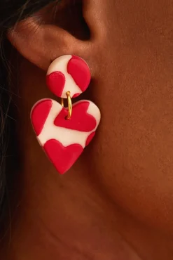 No Shrinking Violet LOVE LOVE LOVE Medium Earrings* Earrings