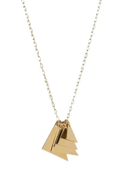 Titlee Ludlow Gold Plated Triangles Necklace* Necklaces