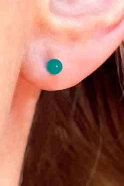 Lulu Copenhagen Petrol Stud Earrings* Earrings