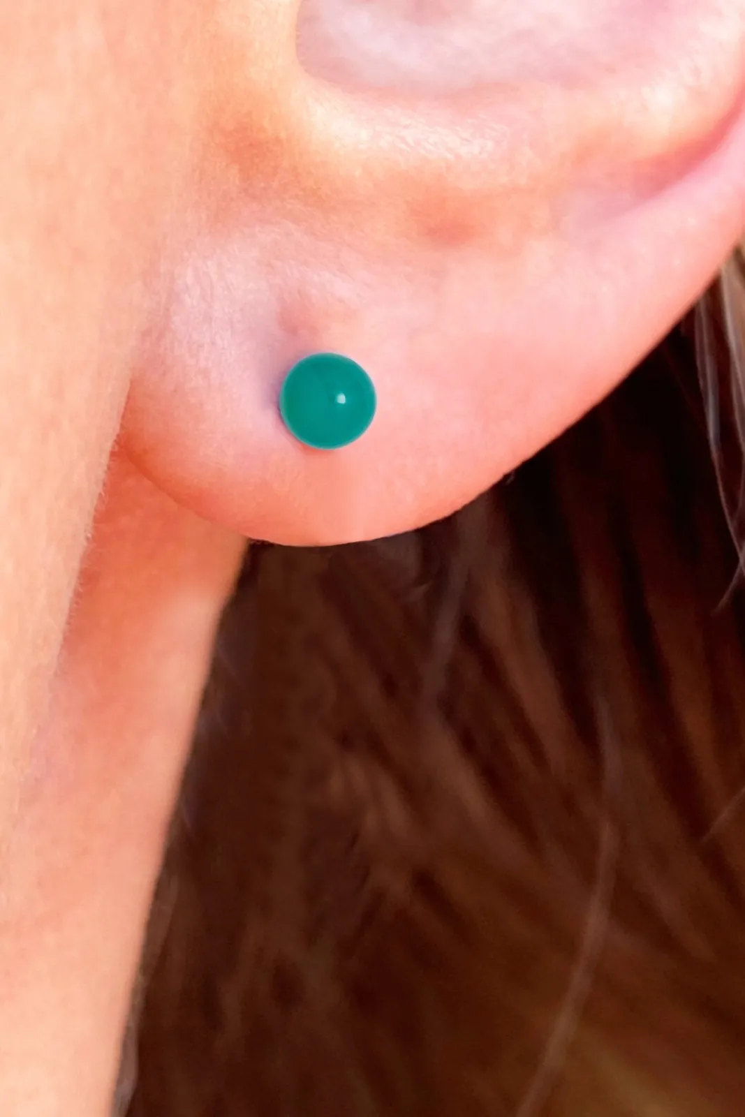 Lulu Copenhagen Petrol Stud Earrings* Earrings