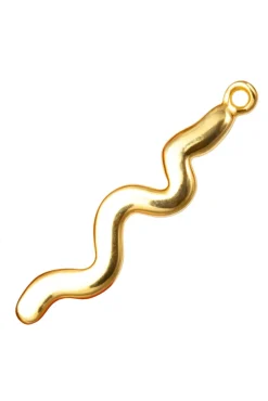 Lulu Copenhagen Snaky Statement Petrol Stud Earrings* Earrings