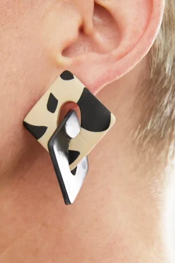 Hattie Buzzard Luna Black & Leo Stud Earrings* Earrings