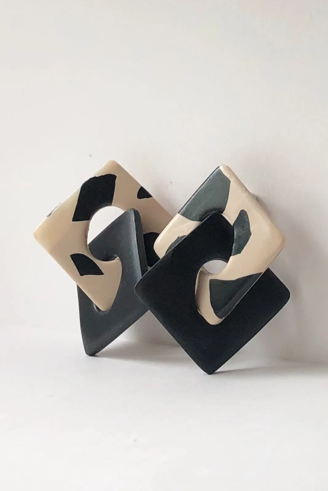 Hattie Buzzard Luna Black & Leo Stud Earrings* Earrings