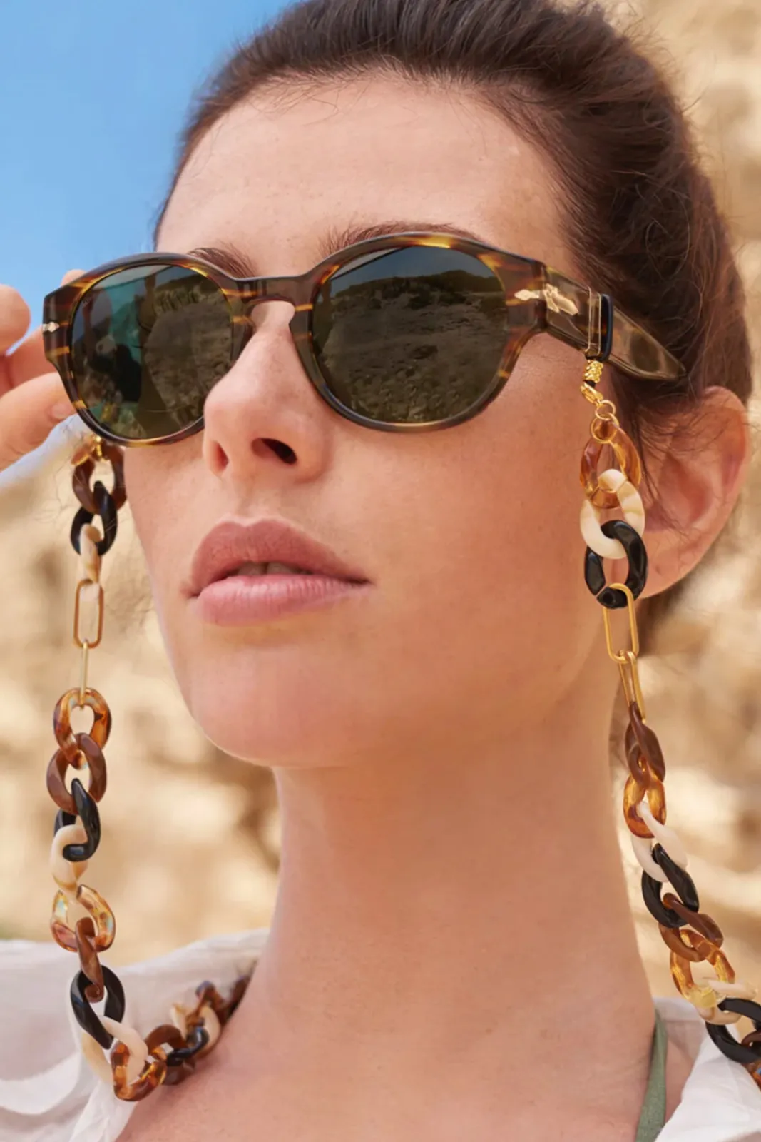 Sunny Cords Mollie Brown Glasses Chain* Glasses Chains|Glasses Chains