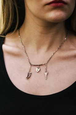 Hooked Music Is The Key To My Heart Sterling Silver One-Of-A-Kind Necklace* Necklaces