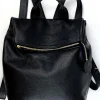 Coco Barclay Nancy Black Pebble Leather Rucksack* Bags