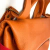Coco Barclay Nancy Orange Pebble Leather Rucksack* Bags