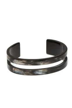 Branch Jewellery Natural Black Horn Cut Out Cuff Bracelet* Bracelets & Cuffs