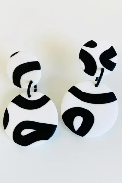 No Shrinking Violet Octopussy Medium White Earring* Earrings