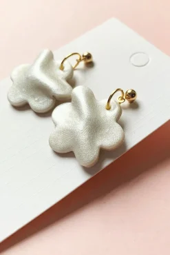 Cloud + Clay Orla Pearlescent Floral Earrings* Earrings