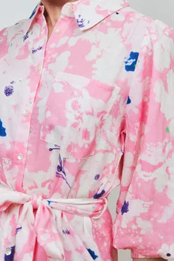 POM Amsterdam Beau Lillies Pink Midi Dress* Dresses & Jumpsuits