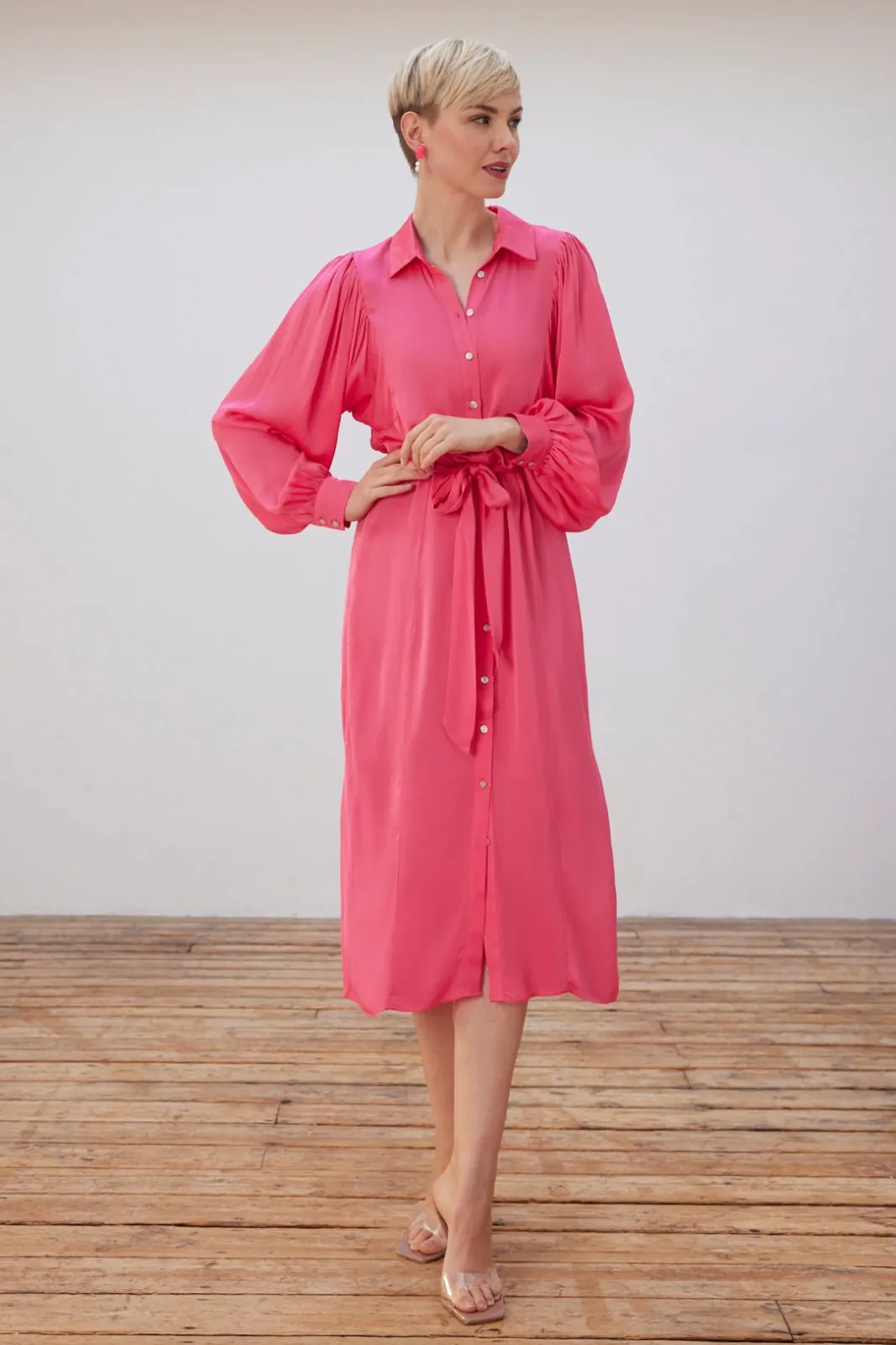 POM Amsterdam Blush Pink Midi Dress* Dresses & Jumpsuits