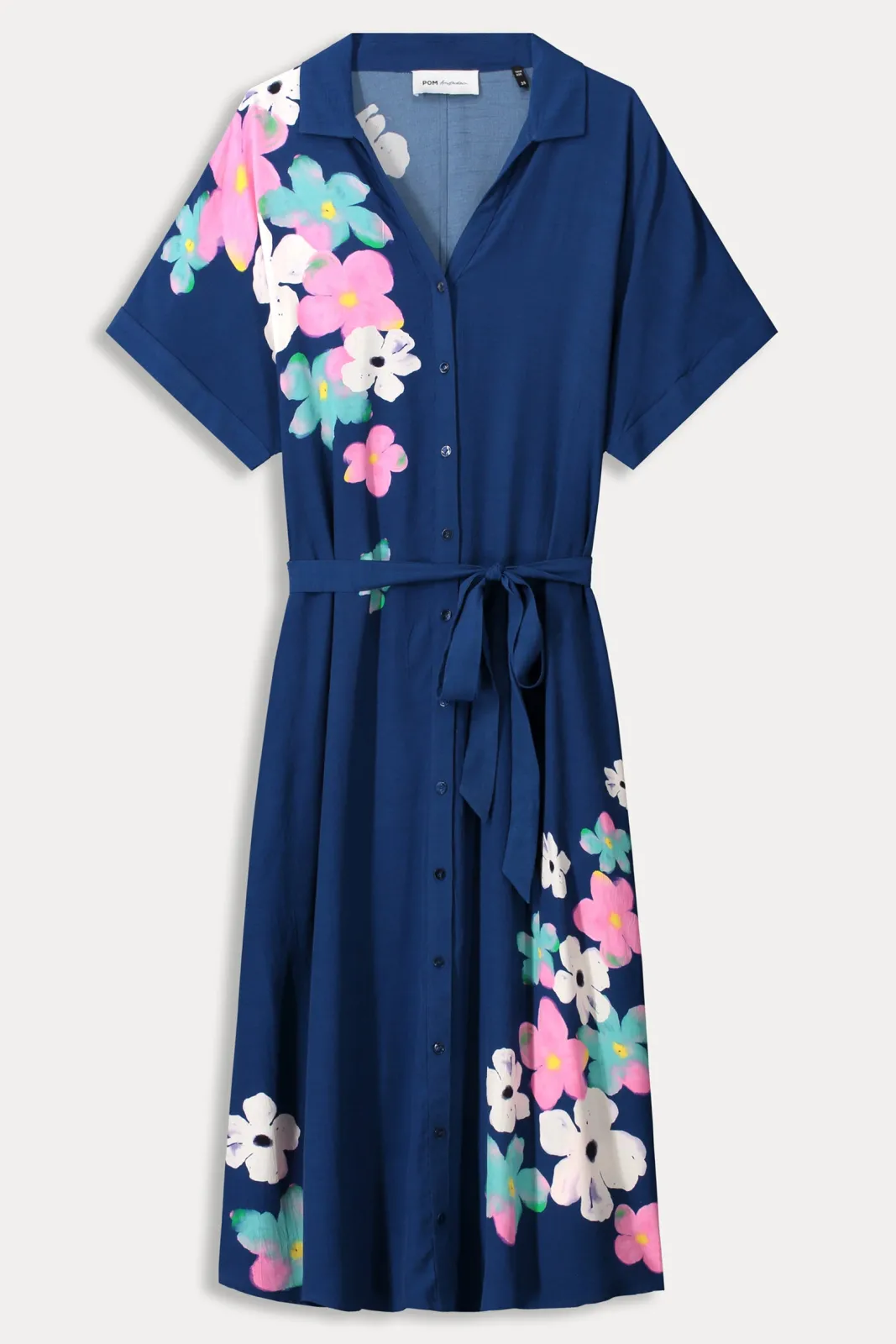 POM Amsterdam Ink Blue Blossom Midi Dress* Dresses & Jumpsuits