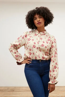 POM Amsterdam Leopard Print Shimmer Blouse* Blouses, Shirts & Statement Tops