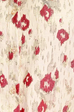 POM Amsterdam Leopard Print Shimmer Blouse* Blouses, Shirts & Statement Tops