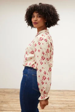 POM Amsterdam Leopard Print Shimmer Blouse* Blouses, Shirts & Statement Tops