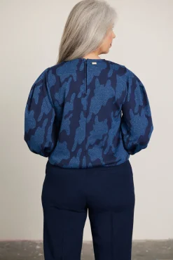 POM Amsterdam Swirl Horizon Blue Sweatshirt Top* T-Shirts & Tops|Blouses, Shirts & Statement Tops