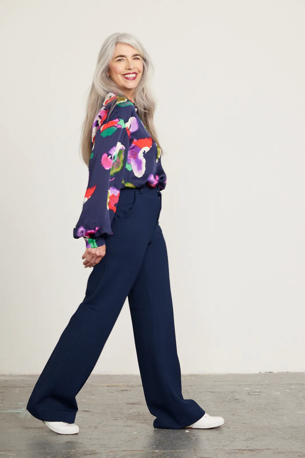 POM Amsterdam Violets Floral Blouse* Blouses, Shirts & Statement Tops