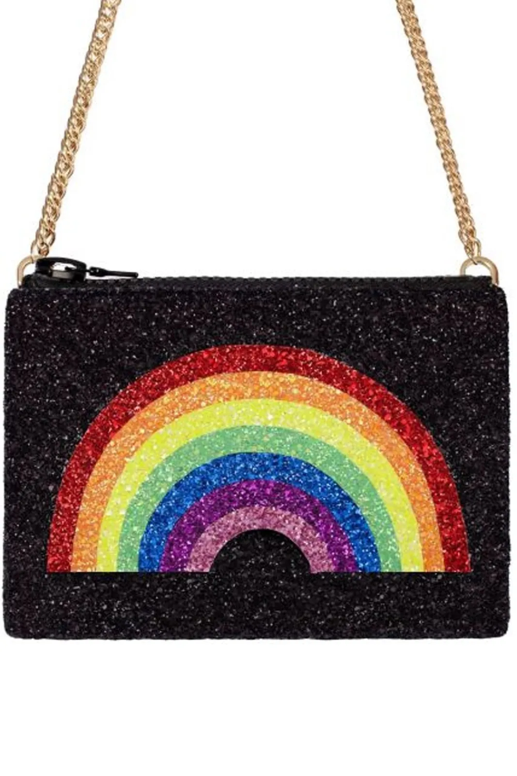 I KNOW THE QUEEN Rainbow Glitter Cross-Body Bag* Bags