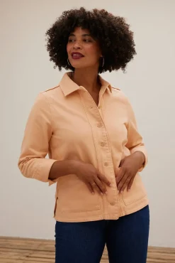 Reiko Fay Peach Denim Jacket* Jackets & Blazers|Coats