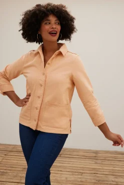 Reiko Fay Peach Denim Jacket* Jackets & Blazers|Coats
