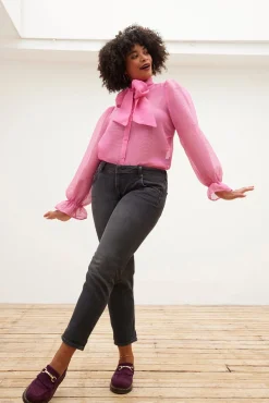 Reiko Nina Black Wash Boyfriend Jeans* Denim|Skirts & Trousers