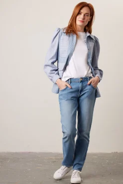 Reiko Nina Mid Blue Boyfriend Jeans* Denim|Skirts & Trousers