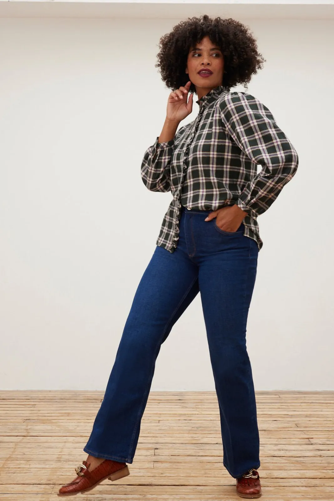 Reiko Pernille Blue Flare Jeans* Denim|Skirts & Trousers